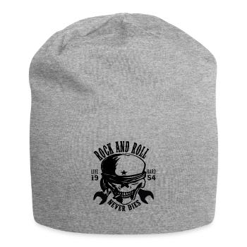 Rock and Roll - Jersey-Beanie - Grau meliert - Vorne