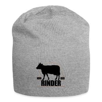 Herr der Rinder - Jersey-Beanie - Grau meliert - Vorne