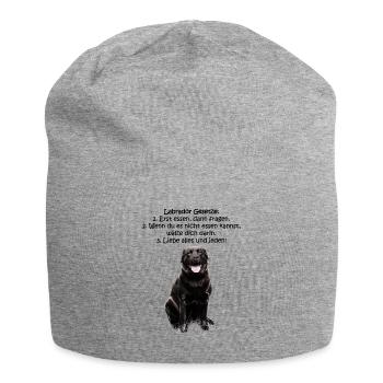 Die Gesetze eines Labradors - Jersey-Beanie - Grau meliert - Vorne