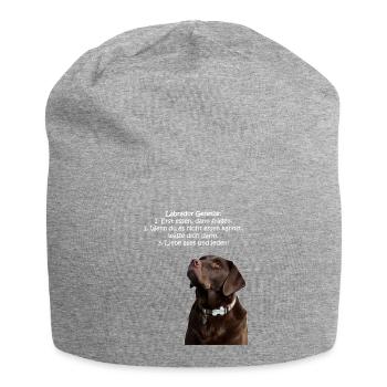 Die Gesetze eines Labradors - Jersey-Beanie - Grau meliert - Vorne