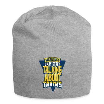 Trains - Jersey Beanie - heather grey - Front