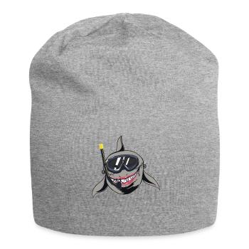 Shark shark - Jersey Beanie - heather grey - Front