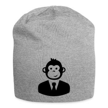 costume de singe - Bonnet en jersey - gris chiné - Devant