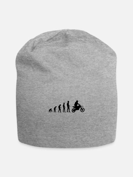 Motocross Evolution des Menschen Motorrad - Jersey-Beanie - Grau meliert