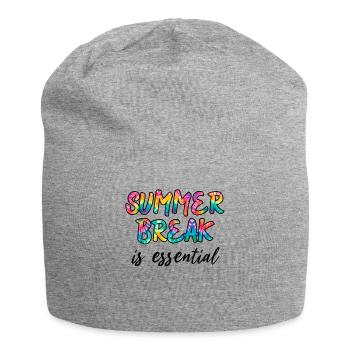 Summer Break Is Essential Teachers - Jersey-Beanie - Grau meliert - Vorne