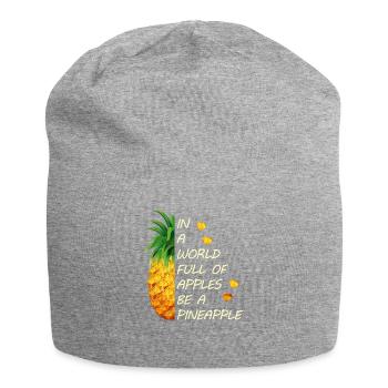 In A World Full Of Apples Be A Pineapple Teen Girl - Jersey-Beanie - Grau meliert - Vorne