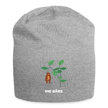 Ich bin eine Baere - Jersey-Beanie - Grau meliert - Vorne