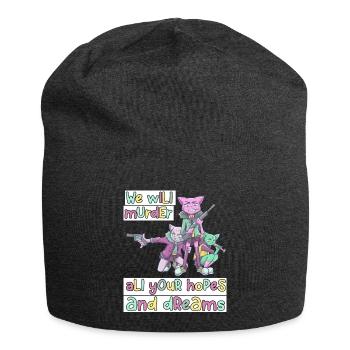 Patel Goth Kawaii Anime Comic Cats Gothic - Bonnet en jersey - charbon - Devant