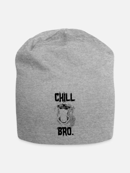 Chill Bro Proboscis Monkey Gift - Jersey Beanie - heather grey