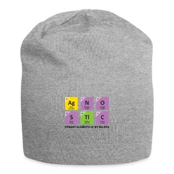 AgNOStiC | The Primary Elements Of My Beliefs - Jersey Beanie - heather grey - Front