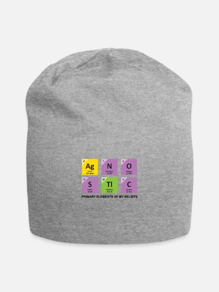 AGNOStiC | Les éléments principaux de mes croyances - Bonnet en jersey - gris chiné