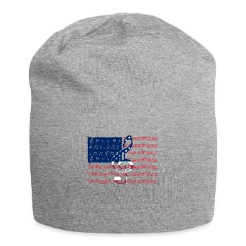 Musician American Flag Musical Notes T Shirt - Jersey-Beanie - Grau meliert - Vorne