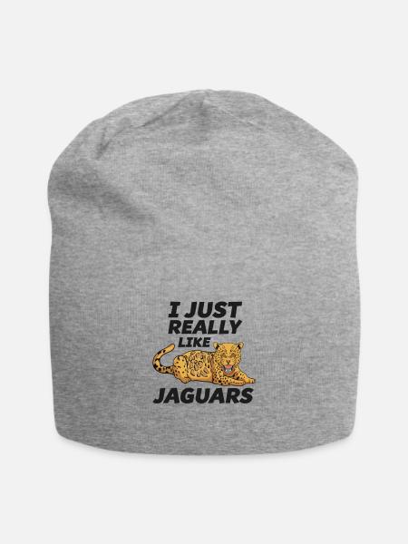 J’aime les jaguars juste vraiment les amoureux du jaguar - Bonnet en jersey - gris chiné