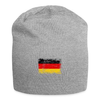 Allemagne allemand drapeau drapeau used-look - Bonnet en jersey - gris chiné - Devant