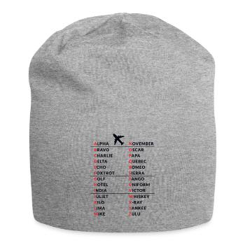 Amateur Amateurfunker Pilot Code Geschenk - Jersey-Beanie - Grau meliert - Vorne
