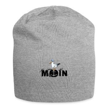 Moin Fischköppe Norddeutschland Küste Nordsee - Jersey-Beanie - Grau meliert - Vorne