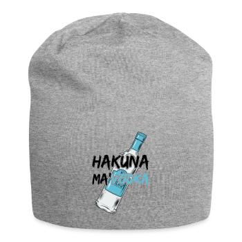 Hakuna ma 'VODKA - Jersey Beanie - heather grey - Front