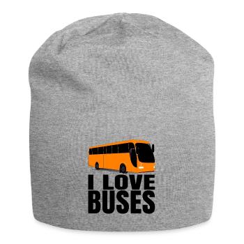 Bus bus driver birthday gift idea men - Jersey Beanie - heather grey - Front