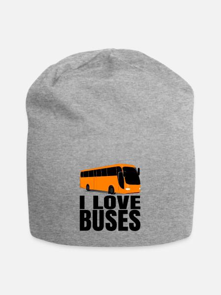Bus bus driver birthday gift idea men - Jersey Beanie - heather grey