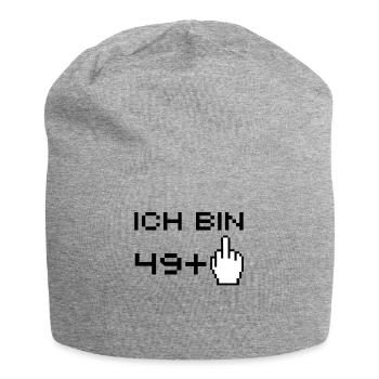 Birthday funny 49 + 1 50 years old man woman - Jersey Beanie - heather grey - Front