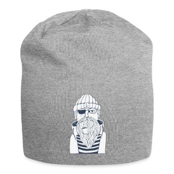 Sailor Ship Captain Sea Nautic Maritime Seaman - Jersey Beanie - heather grey - Front