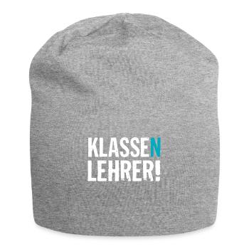 Abschied Geschenk für Klassenlehrer mit dem Klasse - Jersey-Beanie - Grau meliert - Vorne
