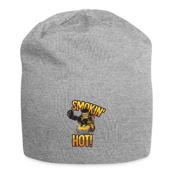 Smokin' Heiß - Jersey-Beanie - Grau meliert - Vorne
