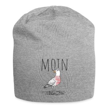 Moin Digga Möwe Vogel See Meer Segeln - Jersey-Beanie - Grau meliert - Vorne