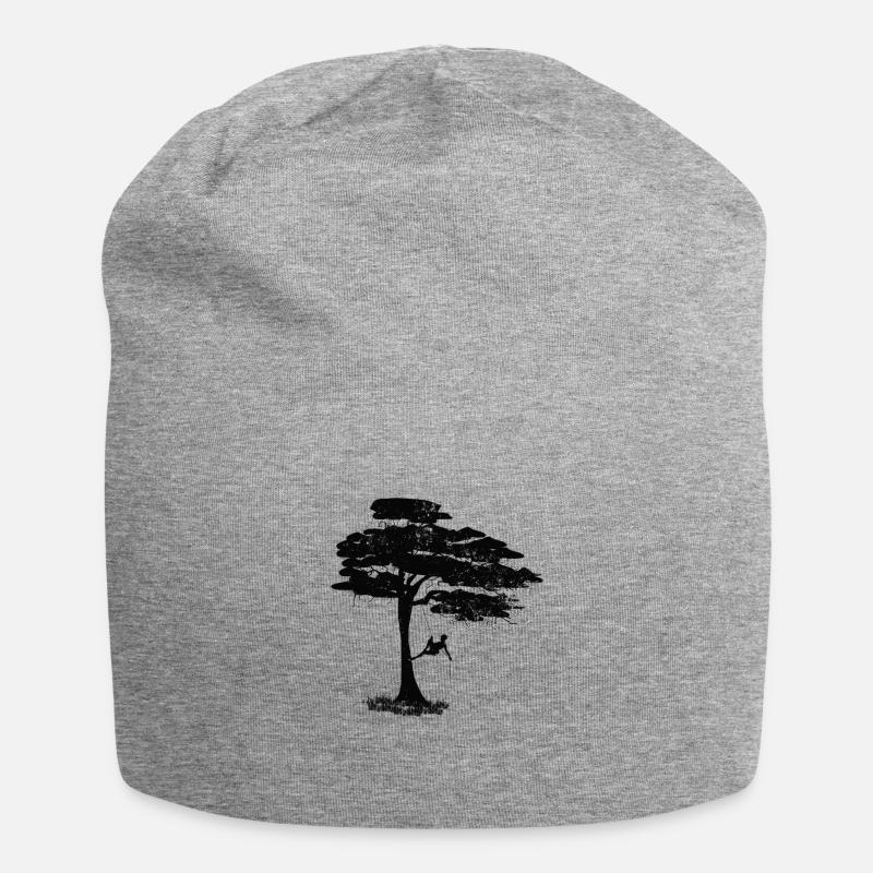 Conception de grimpeur d'arbre - Bonnet en jersey - gris chiné
