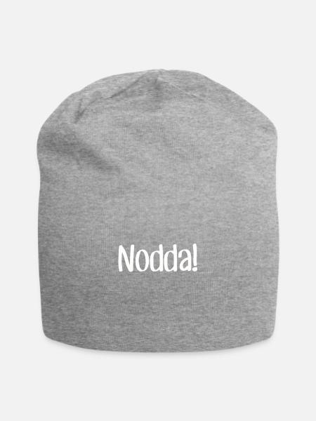 Nodda! Siegerland Siegen Wittgenstein Geschenk - Jersey-Beanie - Grau meliert