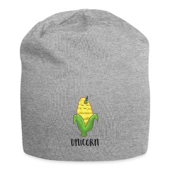 Funny Uni Corn Unicorn Corn Lovers Corn Farmer - Jersey Beanie - heather grey - Front