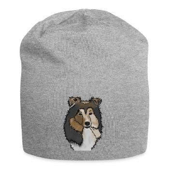 Longhair Collie Mama | Collie Rough Collies - Jersey Beanie - heather grey - Front