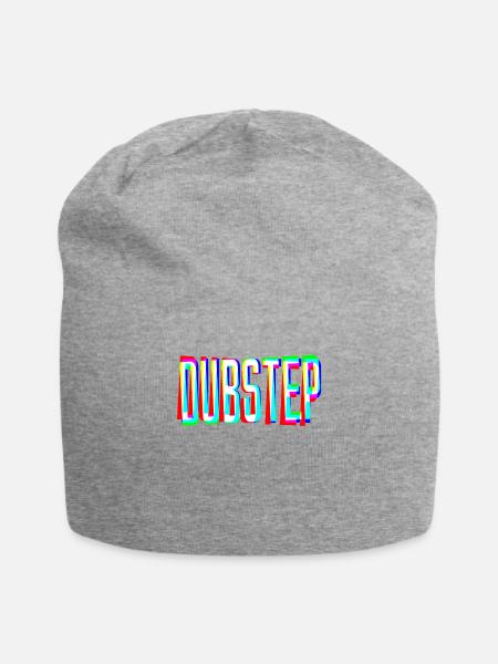 Dubstep Techno Raver Headbanger DJ Geschenk - Jersey-Beanie - Grau meliert