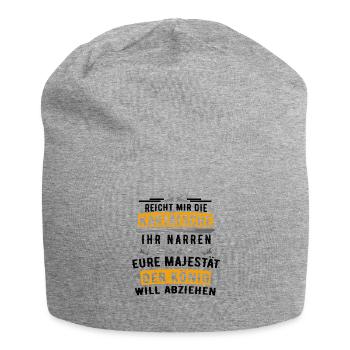 Reicht mir die Der König will Estrichleger Putzer - Jersey-Beanie - Grau meliert - Vorne
