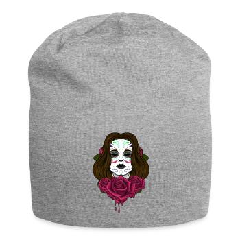 day of the Dead - Jersey Beanie - heather grey - Front
