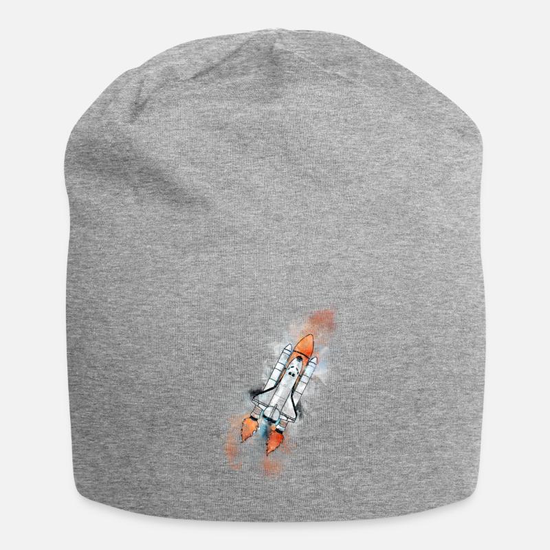 NASA - Jersey-Beanie - Grau meliert