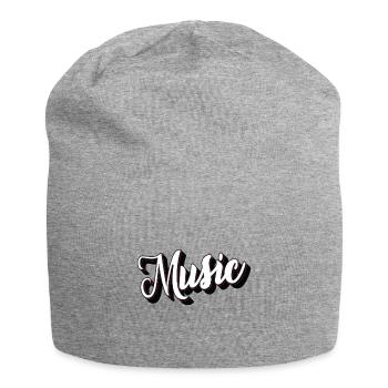La musique - Bonnet en jersey - gris chiné - Devant
