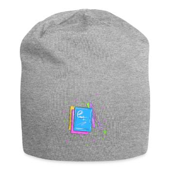Schule Schulhefte Stifte - Jersey-Beanie - Grau meliert - Vorne