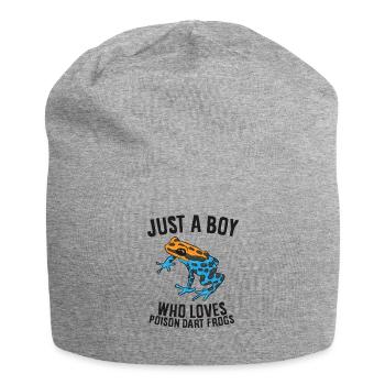 Nur ein Junge, der Gift Pfeil Frösche liebt - Jersey-Beanie - Grau meliert - Vorne