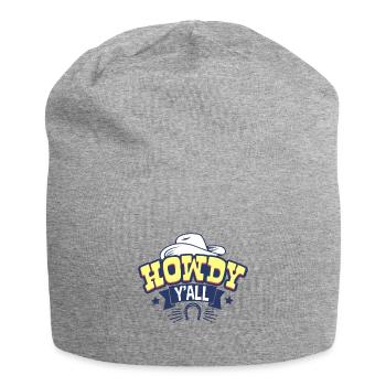 Rider horse cowboy - Jersey Beanie - heather grey - Front