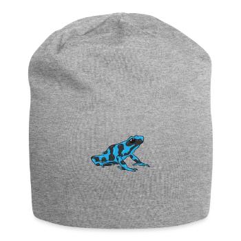 Blauer Gift Pfeil Frosch Dendrobatidae - Jersey-Beanie - Grau meliert - Vorne