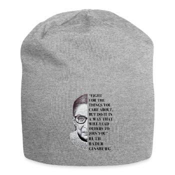 Notorisches RBG-Hemd Dissens Anti  Political F. - Jersey-Beanie - Grau meliert - Vorne
