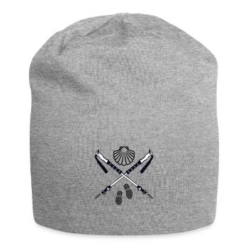 Jakobsweg - Jersey-Beanie - Grau meliert - Vorne