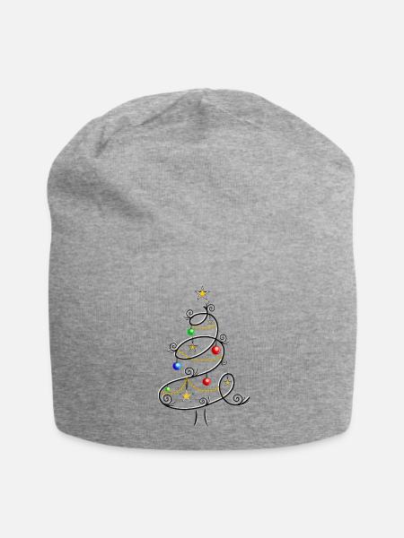 Fir tree christmas tree christmas tree christmas - Jersey Beanie - heather grey