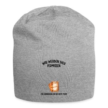 Wir werden dich Vermissen beste Team Abschied - Jersey-Beanie - Grau meliert - Vorne