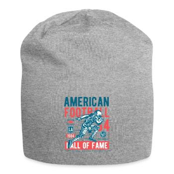Football américain, mur de la renommée - Super américain - Bonnet en jersey - gris chiné - Devant