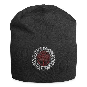 yggdrassil - Jersey Beanie - charcoal grey - Front