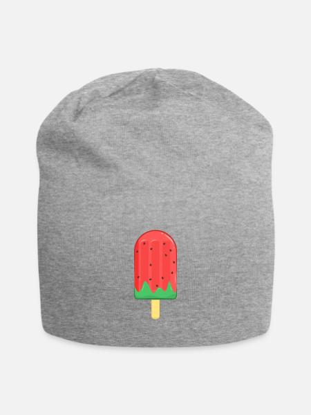 Sommer Eis - Jersey-Beanie - Grau meliert