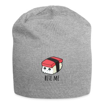 Kawaii Sushi Funny Bite Me - Jersey-Beanie - Grau meliert - Vorne