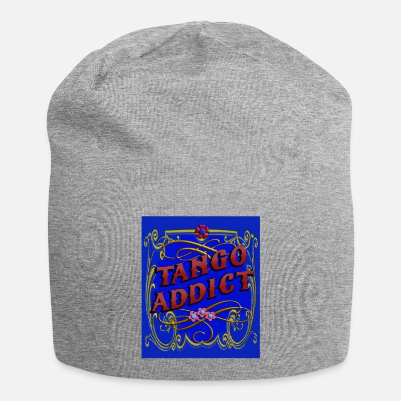 Accro au tango - Bonnet en jersey - gris chiné